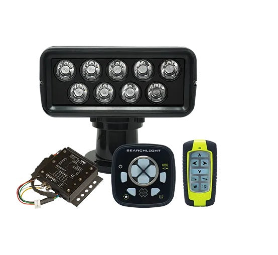 Acr Rcl100 Led Searchlight Wired And Wireless Controls Black Housing 12/24vdc