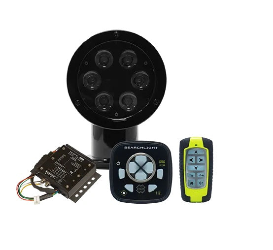 Acr Rcl50 Led Searchlight Wired And Wireless Controls Black Housing 12/24vdc