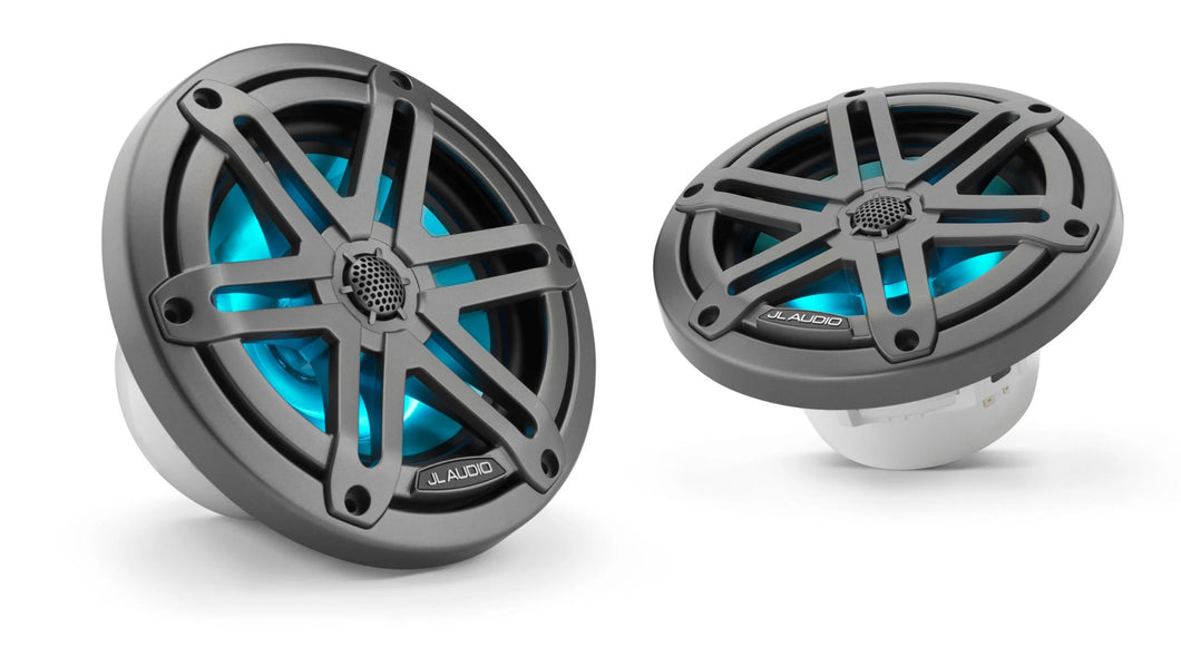 Jl Audio M3 6.5in Coaxial Speakers Gray Sport Grille With Rgb Led