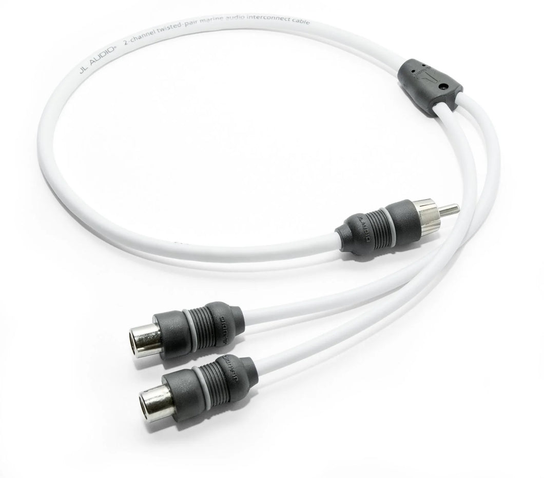 Jl Audio Marine Y-adapter 1 Male Plug, 2 Female Jacks