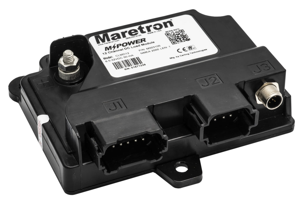 Maretron M-power Clmd12r Dc Load Module 12-channel N2k With J1 And J2 Connectors
