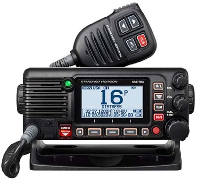 Standard Matrix Ais/gps Black 25w Fixed Mount Vhf Nmea2000