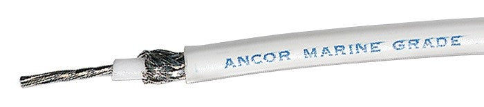 Ancor Rg59u 250ft Spool Tinned Copper, White