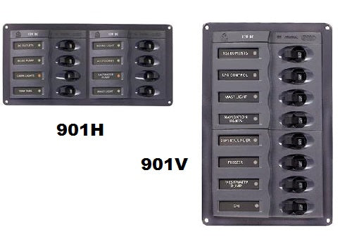 Bep 901v 8 Way Dc Circuit Breaker Panel Vertical
