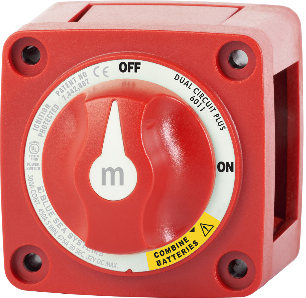 Blue Sea M-series Battery Switch On-off Dual Circuit Plus