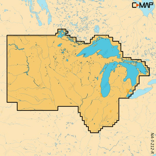 C-map Reveal X Inland Us Lakes North Central Microsd