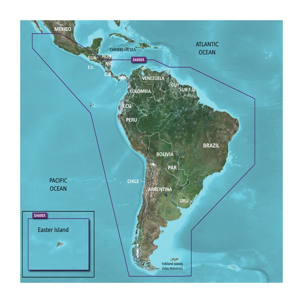 Garmin Hxsa600x G3 Micro South America Coastal Chart