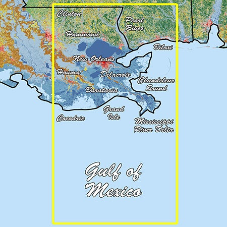 Garmin Louisiana East Standard Mapping Classic