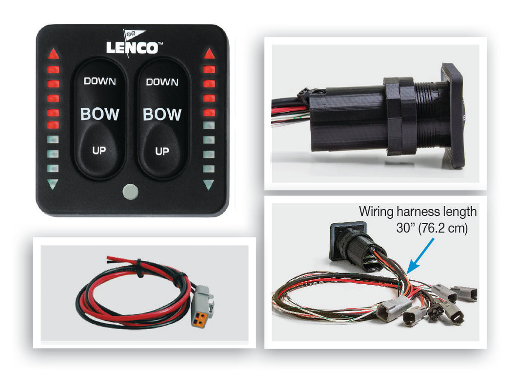 Lenco Led Integrated Indicator Switch With Pigtail For Dual Actuator Systems