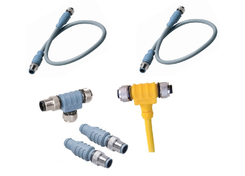 Connecteur En T NMEA 2000 à 2 Ports, IP67, Pour Réseaux Marins Compatibles
