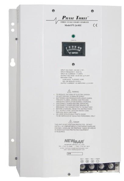 Newmar Pt-24-95u 24v 95a Charger 110-230v Input